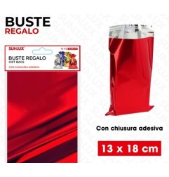 SUNLUX BUSTE REGALO ROSSO METAL ADV 10PC