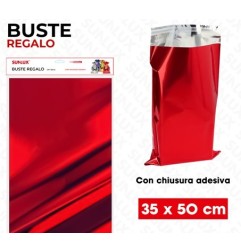 SUNLUX BUSTE REGALO ROSSO METAL ADV 2PCS