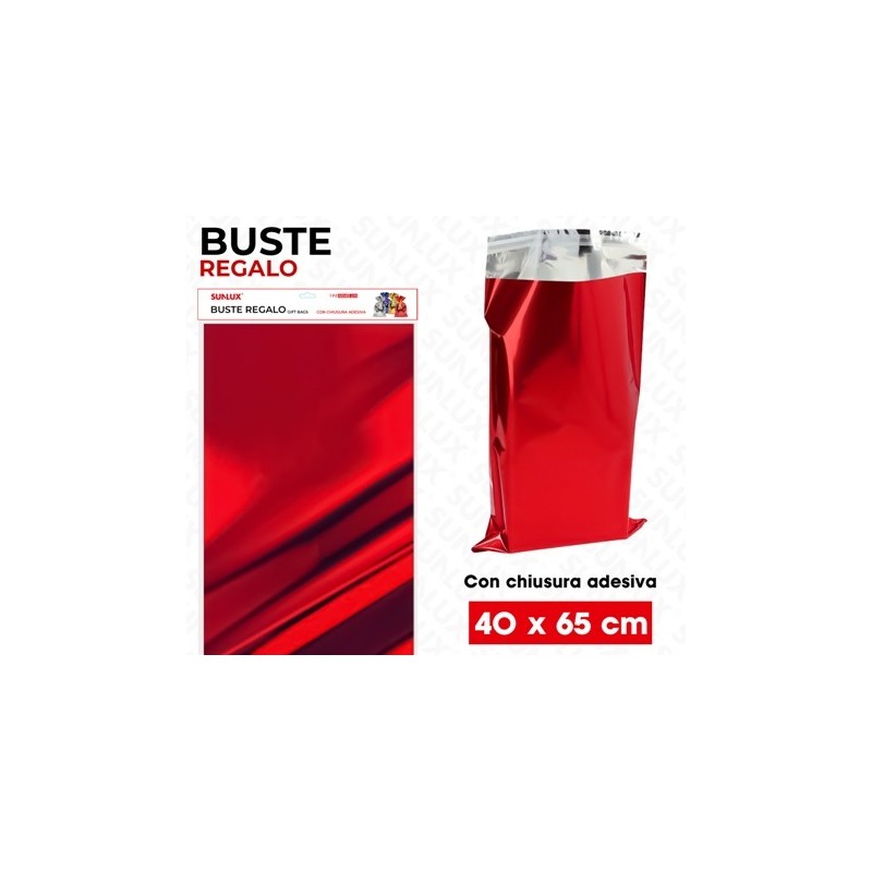 SUNLUX BUSTE REGALO ROSSO METAL ADV 40*6