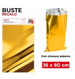 SUNLUX BUSTE REGALO ORO METAL ADV 2PCS 3