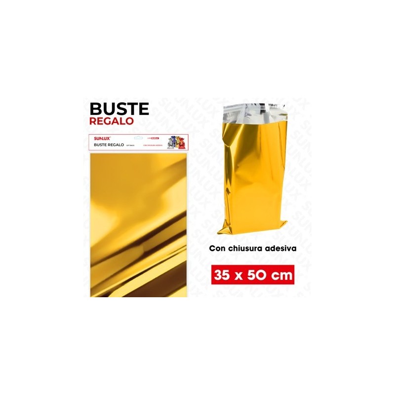 SUNLUX BUSTE REGALO ORO METAL ADV 2PCS 3