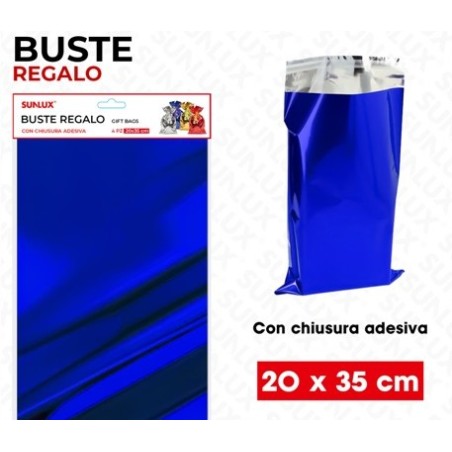 SUNLUX BUSTE REGALO BLU METAL ADV 4PCS 2