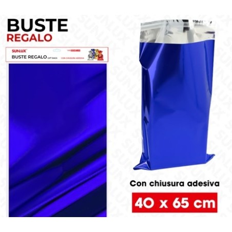 SUNLUX BUSTE REGALO BLU METAL ADV 40*65C