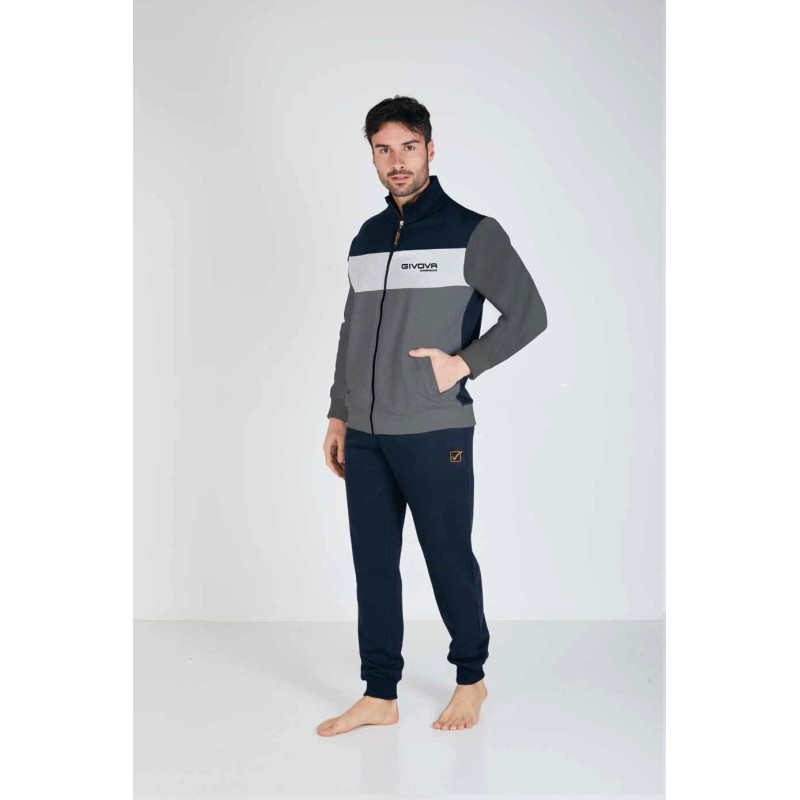 SET FELPA UOMO HOMEWEAR FULL ZIP