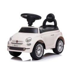 AUTO CAVALCABILE FIAT 500 BIANCA C/EFFET