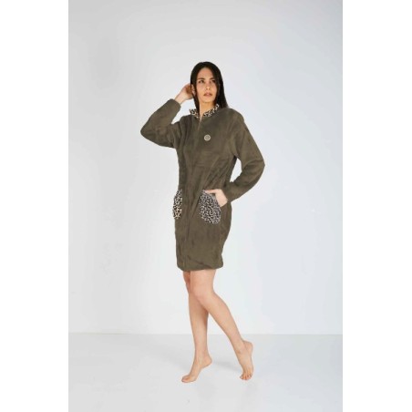 VESTAGLIA DA DONNA  CORAL FLEECE FULL ZIP