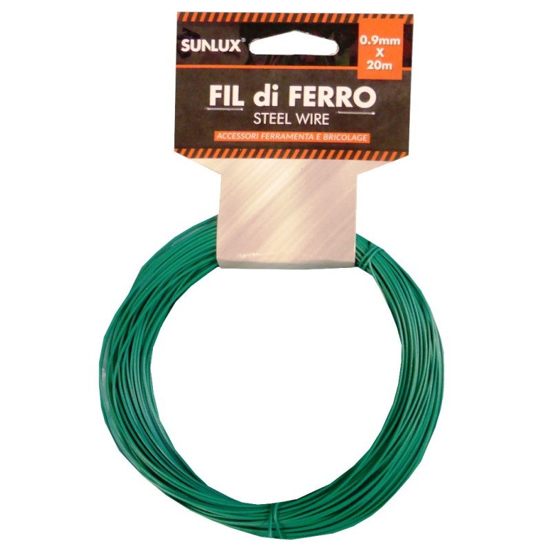 FIL DI FERRO VERDE 9 MM 20 MT