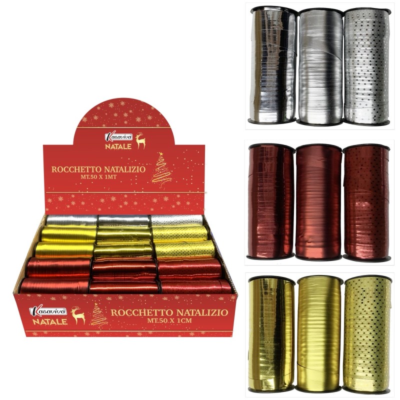 ROCCHETTO METALLIZZATO MT.50X1CM AS S