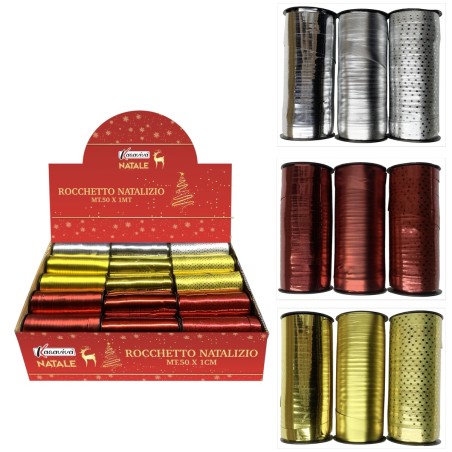 ROCCHETTO METALLIZZATO MT.50X1CM AS S