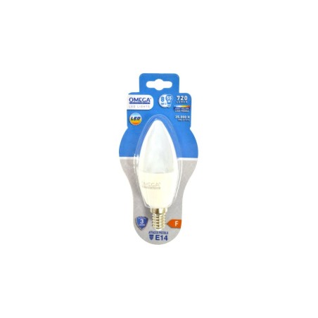 CANDELA C37 8W LED 6500K 720LM E14 F