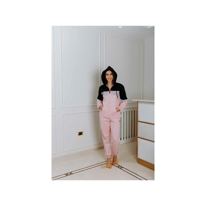 SET-HOMEWEAR FULL ZIP CON CAPPUCCIO SWEET YEARS