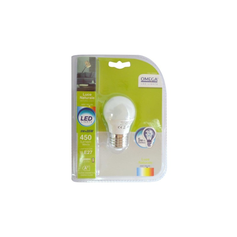 SFERA G45 5W LED 4000K 450LM E27 F+