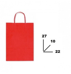 BUSTA REGALO 22X10X27 ROSSO       *