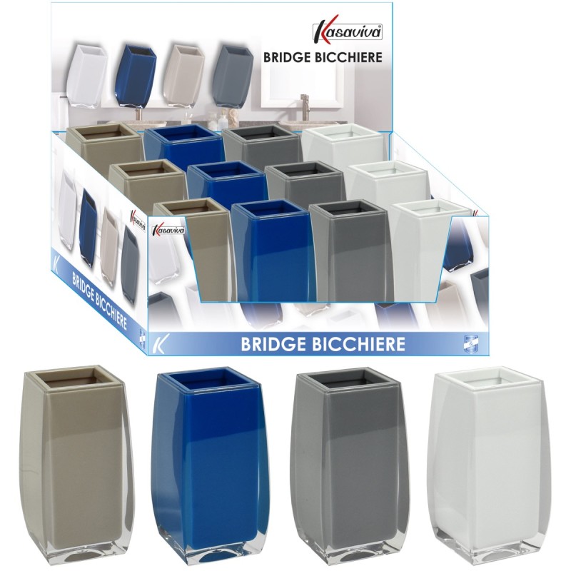 BICCHIERE WC BRIDGE COLORE CASUALE