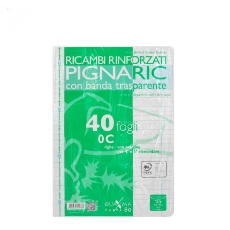 PIGNA RICAMBI RINFORZATI A4 40FF 80G 0C