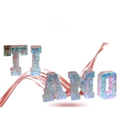 SCRITTA TI AMO   IN PVC LUMINOSO