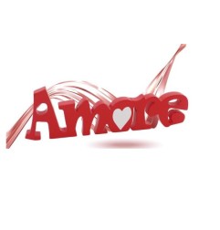 SCRITTA LEGNO DECORATIVA AMORE