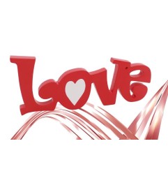 SCRITTA LEGNO DECORATIVA LOVE