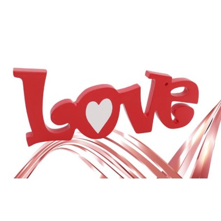 SCRITTA LEGNO DECORATIVA LOVE