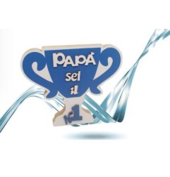 SCRITTA LEGNO PER PAPA