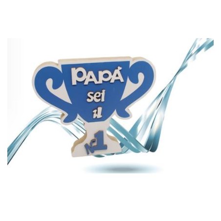 SCRITTA LEGNO PER PAPA