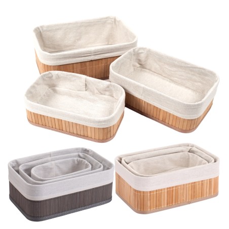 ECOLINE NATURALE SET 3 PZ P/OGGETTIBAMBO