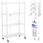 SCAFFALE PIEGHEVOLE 4 RIPIANI BIANCO CM.