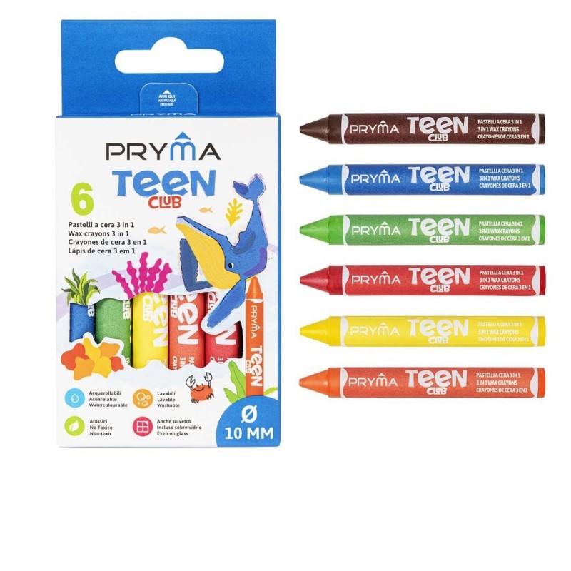 PRYMA PASTELLI A CERA 3IN1  6PZ BL.