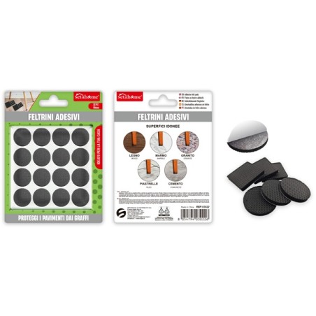 FELTRINI ADESIVI ROTONDI 32PZ 19MM