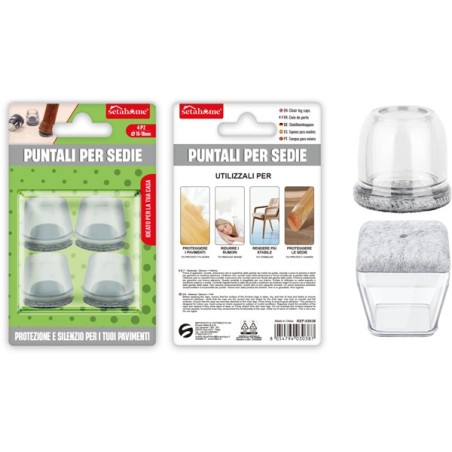 PUNTALI PER SEDIE ROTONDI 4PZ 16-18MM
