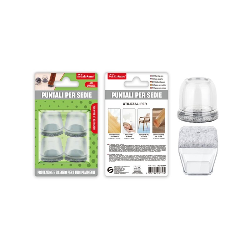 PUNTALI PER SEDIE ROTONDI 4PZ 20-22MM