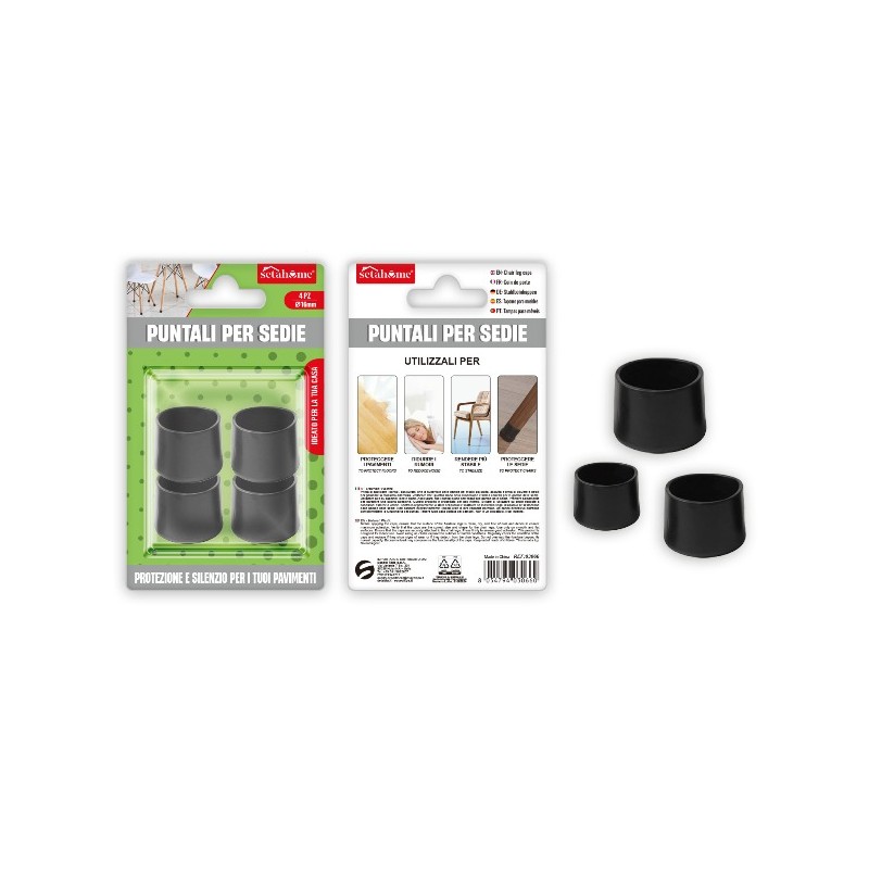PUNTALI PER SEDIE ROTONDI D.16MM 4PZ