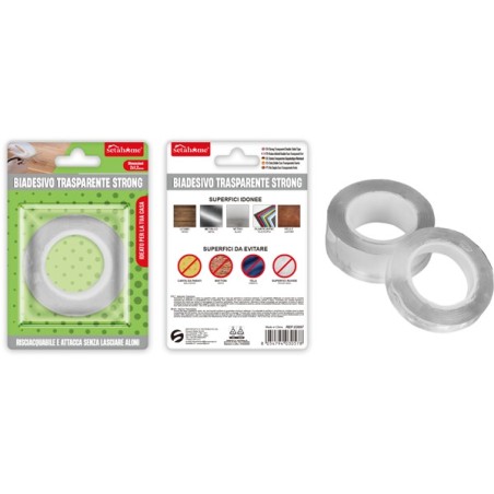 BIADESIVO TRASPARENTE STRONG 1,2CM*2M