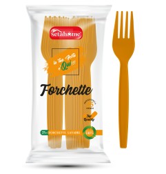 FORCHETTE IN PLASTICA ARANCIONI CF 25PZ
