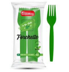 FORCHETTE IN PLASTICA VERDI CF 25PZ