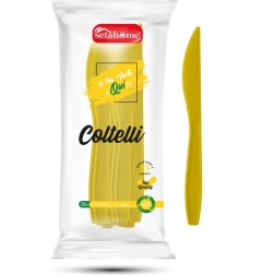 COLTELLI IN PLASTICA GIALLI CF 25PZ