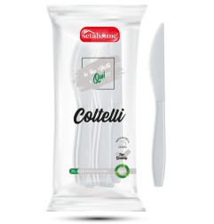 COLTELLO IN PLASTICA BIANCO CF 25PZ