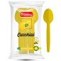 CUCCHIAI IN PLASTICA GIALLI CF 25PZ