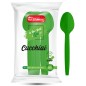 CUCCHIAI IN PLASTICA VERDI CF 25PZ