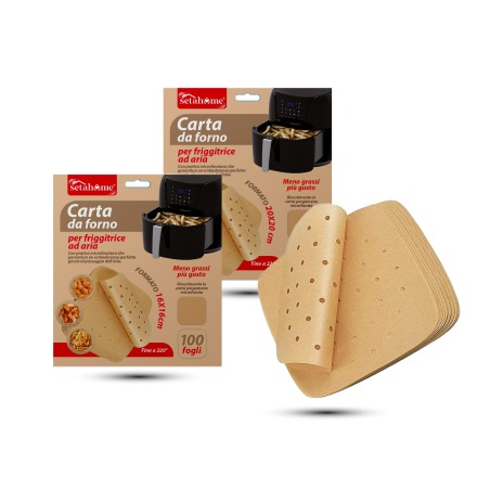 CARTA PER FRIGGITRICE ARIA QUADRATA 20CM