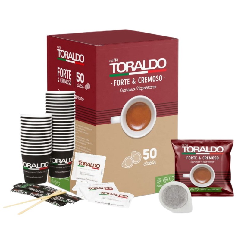CAFFE' FORTE&CREMOSO 50 CIALDE + KIT ACCESSORI