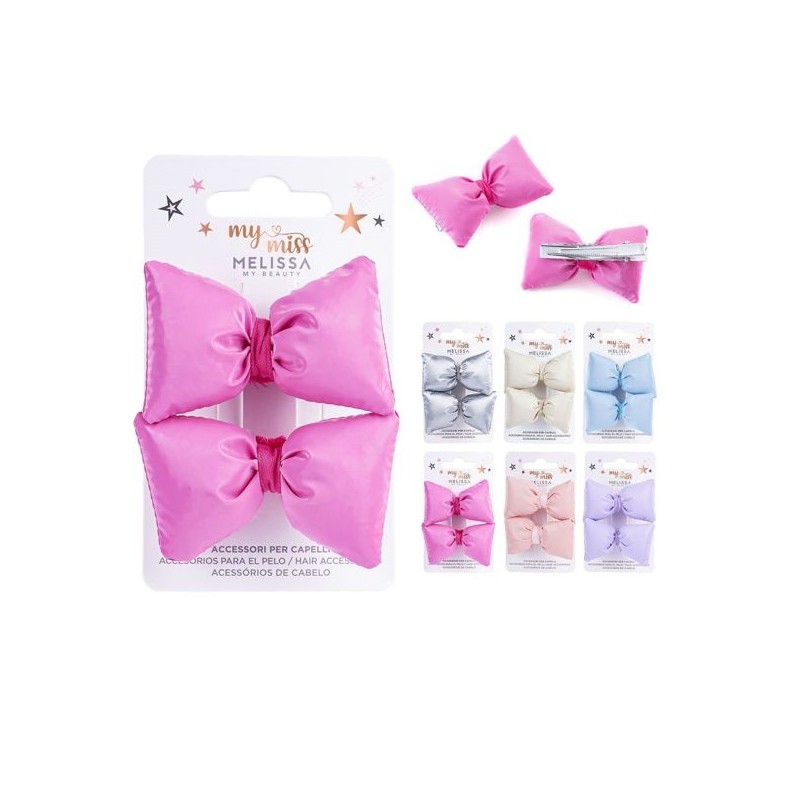 MELISSA CLIP CAPELLI FIOCCO 7CM 2PZ