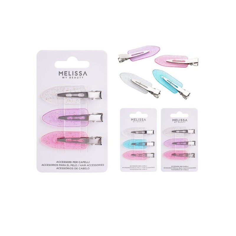 MELISSA CLIP CAPELLI 5.8X1.5CM 3PZ