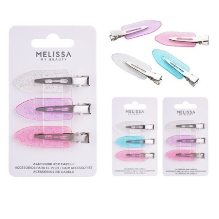 MELISSA CLIP CAPELLI 5.8X1.5CM 3PZ