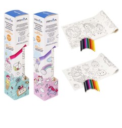 PRYMA ROTOLO DISEGNO 86X20CM +12COLORI