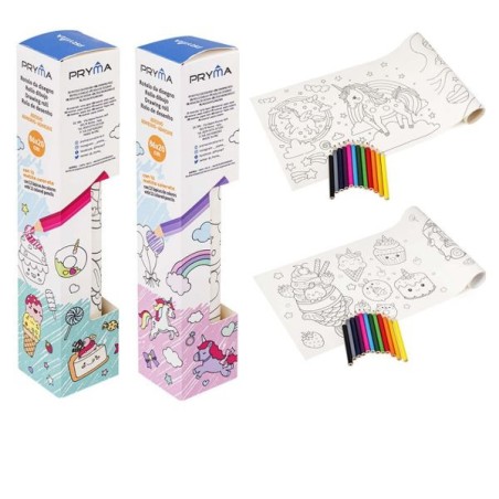 PRYMA ROTOLO DISEGNO 86X20CM +12COLORI