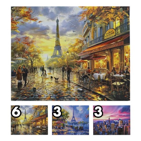 TELA CITY SKYLINE 40*50CM 3 ASS.