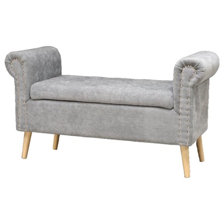 PANCA IMPERO VOGUE GRIGIA 112*40*62CM