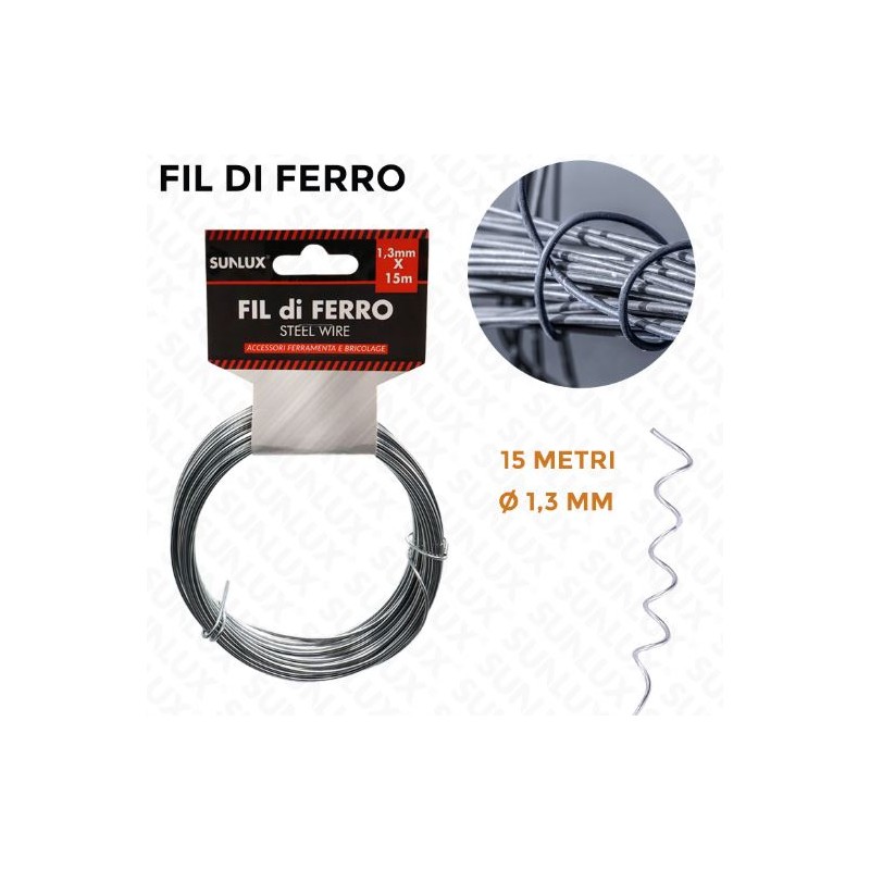BOBINA FILO FERRATO 1.3MMX15MT
