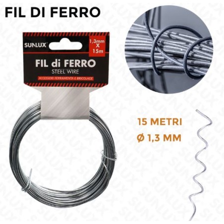 BOBINA FILO FERRATO 1.3MMX15MT
